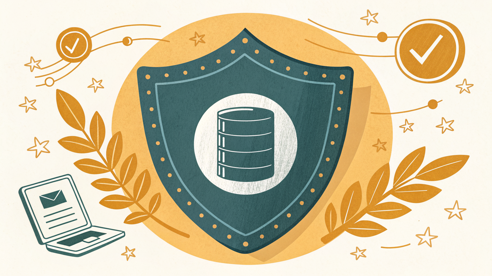 Illustration of EU podcast hosting with audio files and listener data kept inside the European Union, ringed by stars