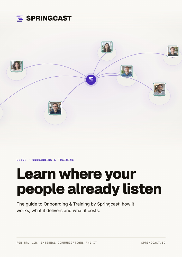 Cover of the Onboarding & Training Guide