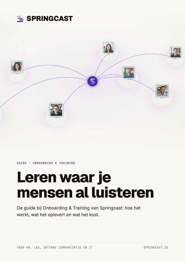 Cover van de Onboarding & Training Guide