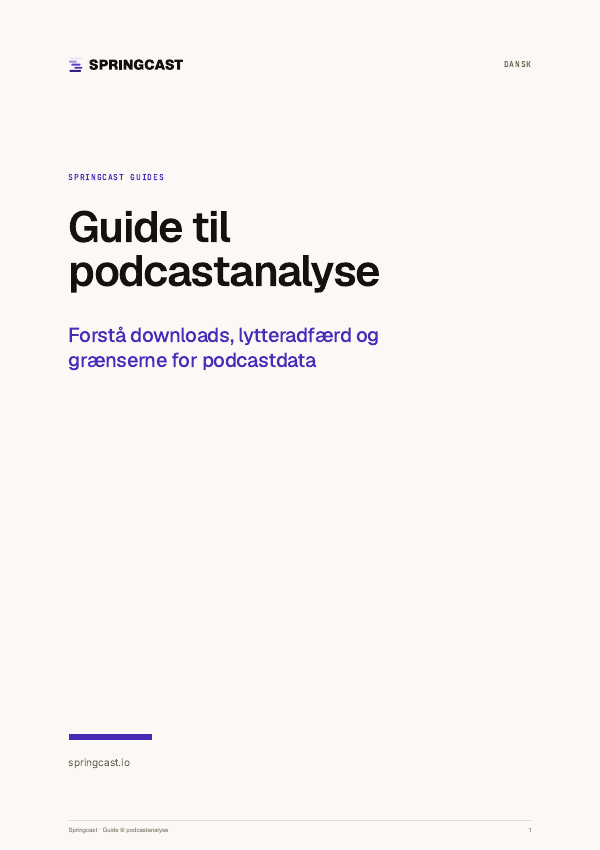 Forside til Guide til podcastanalyse