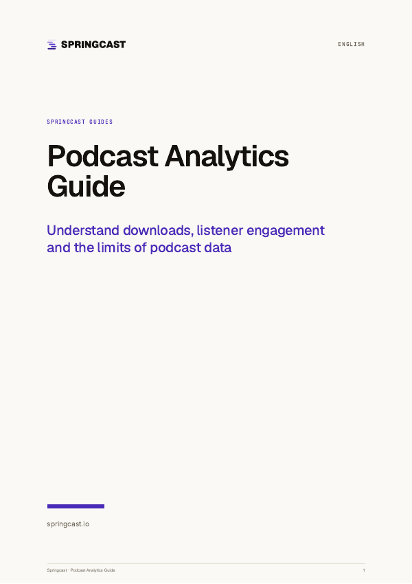 Cover of Podcast Analytics Guide