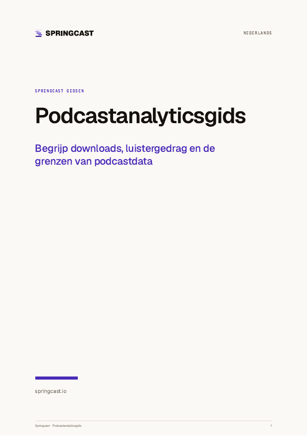 Omslag van Podcastanalyticsgids