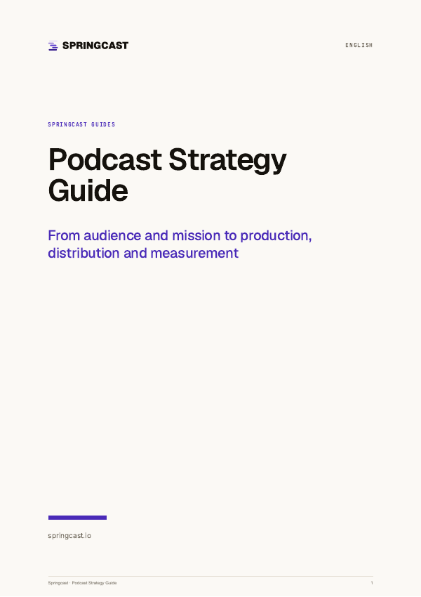 Cover of Podcast Strategy Guide